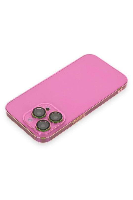 iPhone 13 Pro Max Armada Lensli Kapak Kılıf - Pembe 3