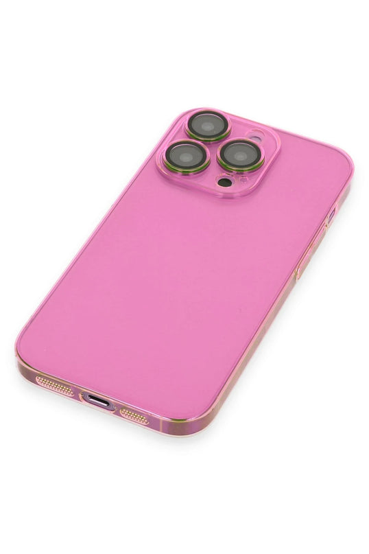 iPhone 13 Pro Max Armada Lensli Kapak Kılıf - Pembe 4