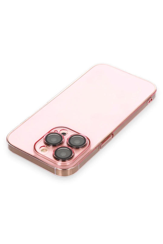 iPhone 13 Pro Max Armada Lensli Kapak Kılıf - Rose Gold 3