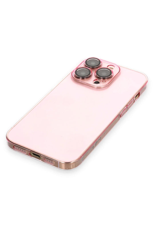 iPhone 13 Pro Max Armada Lensli Kapak Kılıf - Rose Gold 4