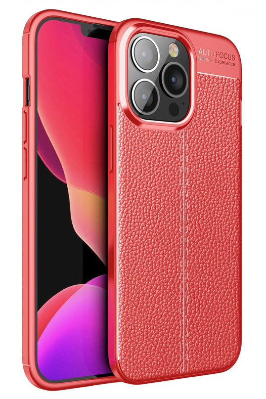 iPhone 13 Pro Max Auto Focus Kapak Kılıf - Kırmızı
