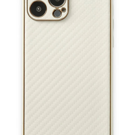 iPhone 13 Pro Max Coco Karbon Silikon Kılıf - Beyaz