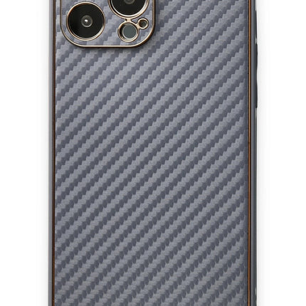 iPhone 13 Pro Max Coco Karbon Silikon Kılıf - Gri