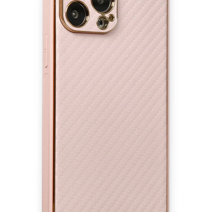 iPhone 13 Pro Max Coco Karbon Silikon Kılıf - Pembe 2