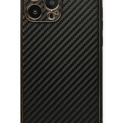 iPhone 13 Pro Max Coco Karbon Silikon Kılıf - Siyah