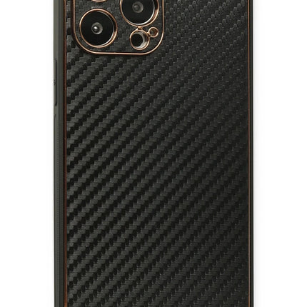 iPhone 13 Pro Max Coco Karbon Silikon Kılıf - Siyah 2
