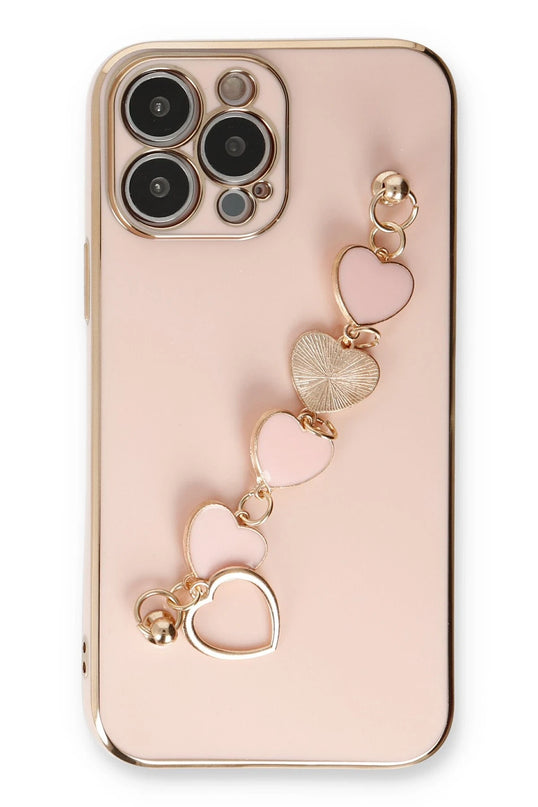 iPhone 13 Pro Max Esila Silikon Kılıf - Pudra 2