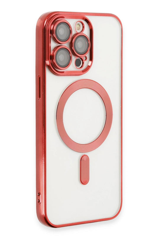 iPhone 13 Pro Max Kross Magneticsafe Kapak Kılıf - Kırmızı 3