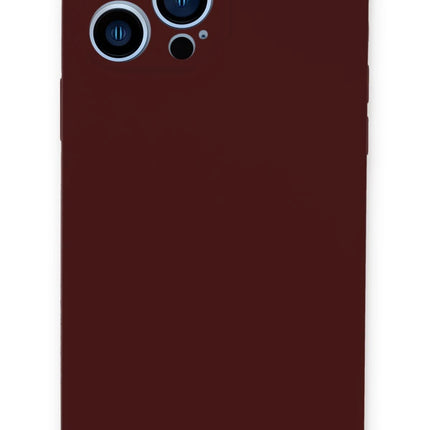 iPhone 13 Pro Max Lansman Legant Silikon Kılıf - Bordo