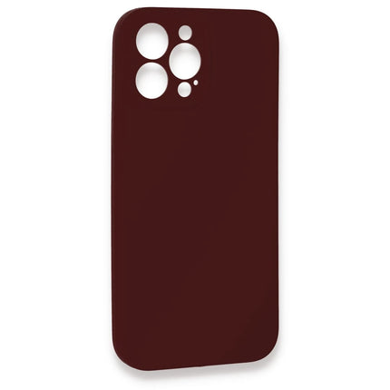 iPhone 13 Pro Max Lansman Legant Silikon Kılıf - Bordo 3