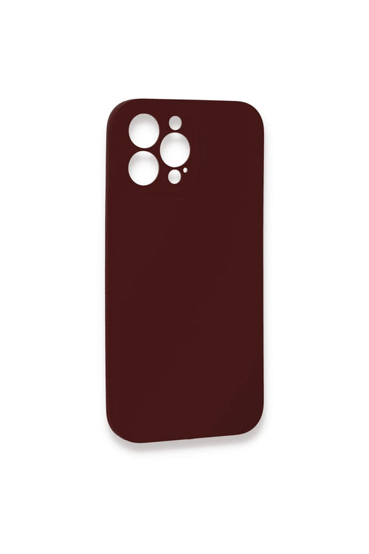 iPhone 13 Pro Max Lansman Legant Silikon Kılıf - Bordo 3