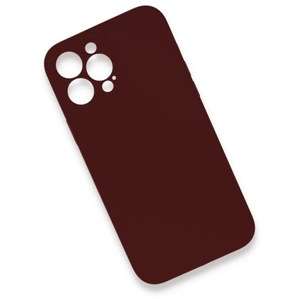 iPhone 13 Pro Max Lansman Legant Silikon Kılıf - Bordo 2