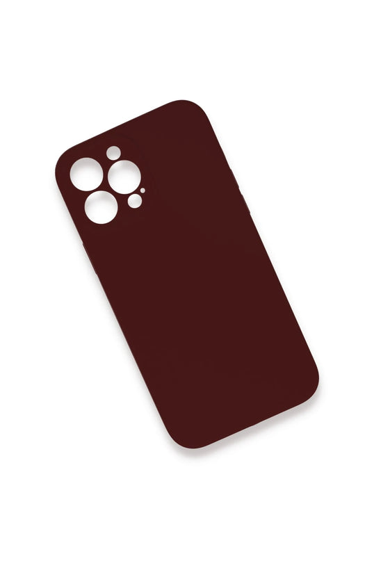 iPhone 13 Pro Max Lansman Legant Silikon Kılıf - Bordo 2