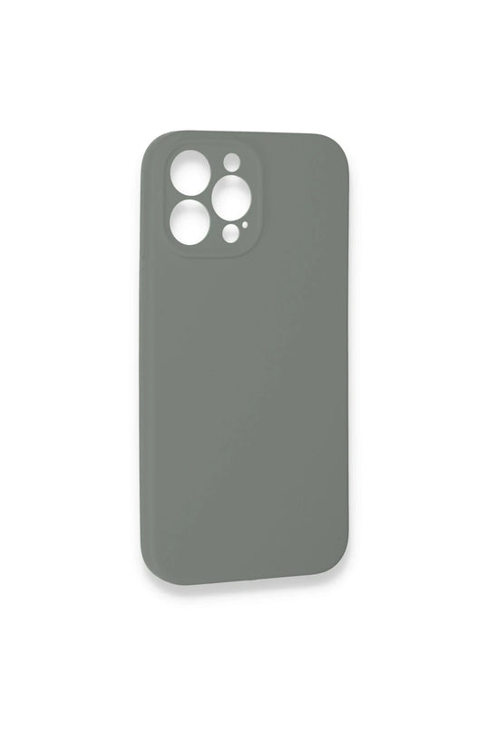 iPhone 13 Pro Max Lansman Legant Silikon Kılıf - Gri 3