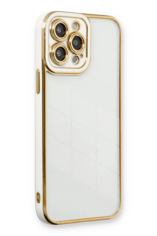 iPhone 13 Pro Max Liva Lens Silikon Kılıf - Beyaz