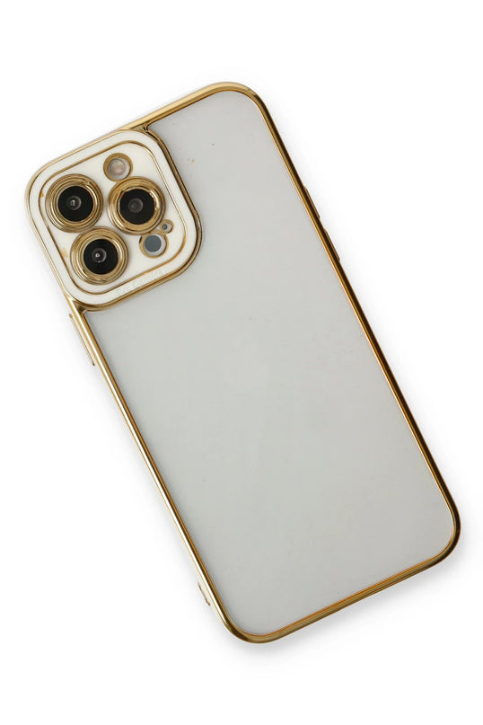 iPhone 13 Pro Max Liva Lens Silikon Kılıf - Beyaz 3