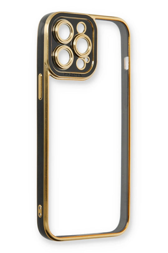 iPhone 13 Pro Max Liva Lens Silikon Kılıf - Siyah 4