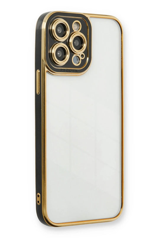 iPhone 13 Pro Max Liva Lens Silikon Kılıf - Siyah