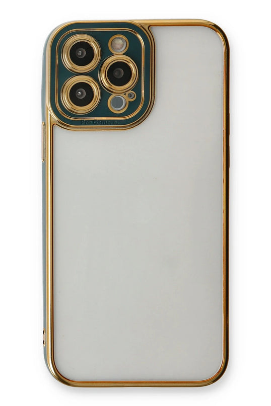 iPhone 13 Pro Max Liva Lens Silikon Kılıf - Yeşil 2