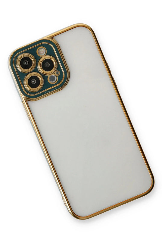 iPhone 13 Pro Max Liva Lens Silikon Kılıf - Yeşil 3