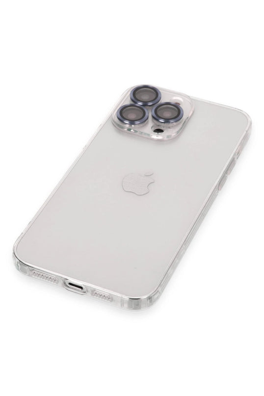 iPhone 13 Pro Max Luko Lens Silikon Kılıf - Sierra Blue 4
