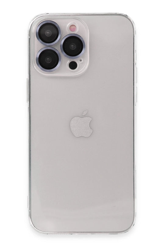iPhone 13 Pro Max Luko Lens Silikon Kılıf - Sierra Blue