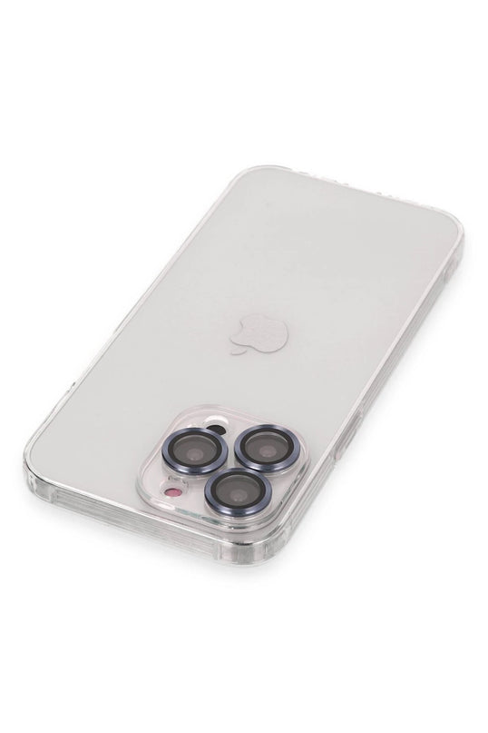 iPhone 13 Pro Max Luko Lens Silikon Kılıf - Sierra Blue 3