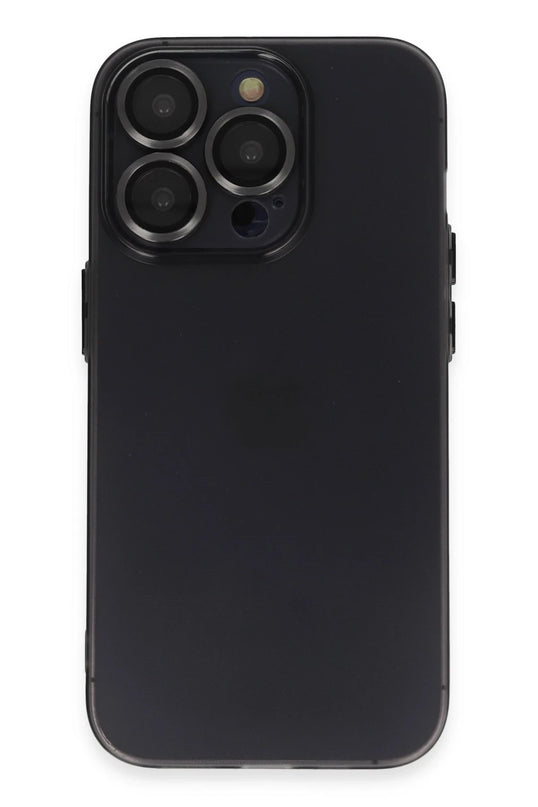 iPhone 13 Pro Max Luko Lens Silikon Kılıf - Siyah