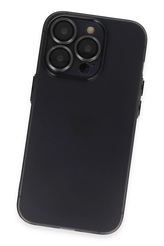 iPhone 13 Pro Max Luko Lens Silikon Kılıf - Siyah 3