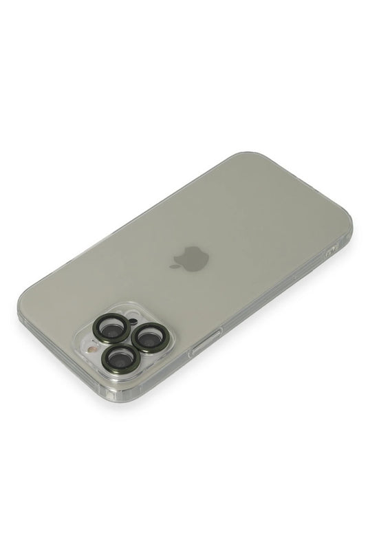 iPhone 13 Pro Max Luko Lens Silikon Kılıf - Yeşil 3