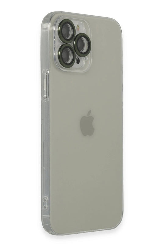 iPhone 13 Pro Max Luko Lens Silikon Kılıf - Yeşil 2
