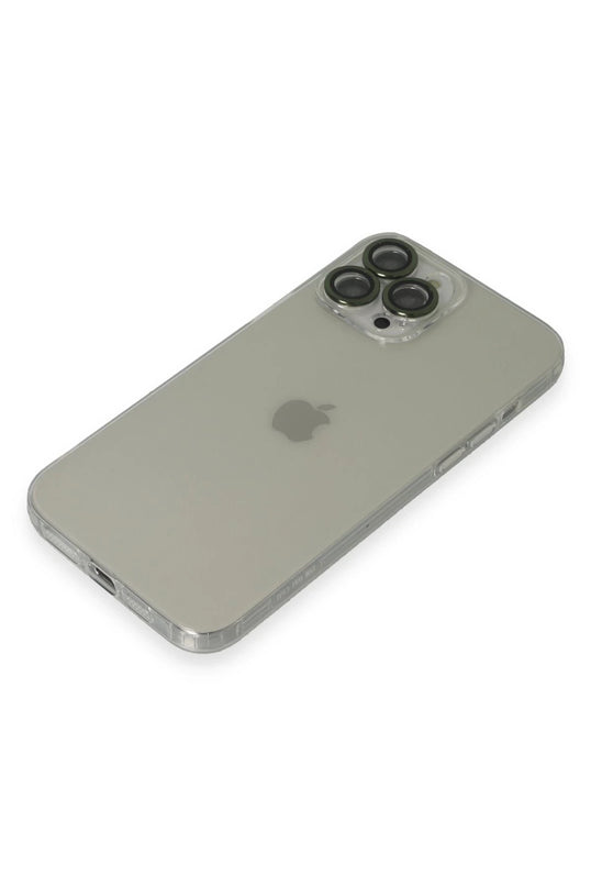 iPhone 13 Pro Max Luko Lens Silikon Kılıf - Yeşil 4