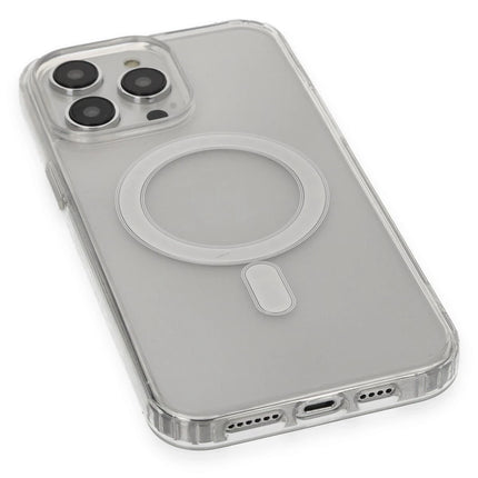 iPhone 13 Pro Max Matte Şeffaf Magneticsafe Kılıf 4