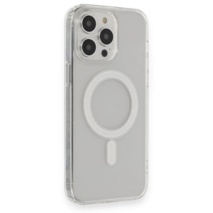 iPhone 13 Pro Max Matte Şeffaf Magneticsafe Kılıf