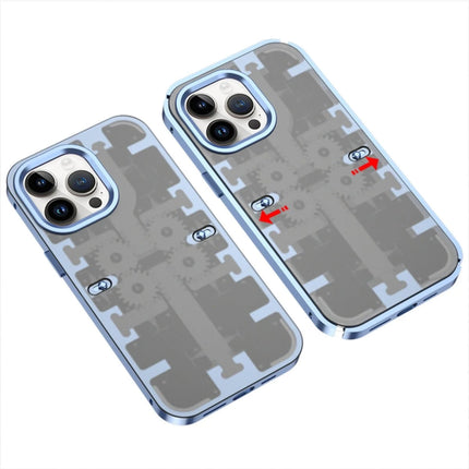 iPhone 13 Pro Max Mekanik Bumper Kapak Kılıf - Mavi