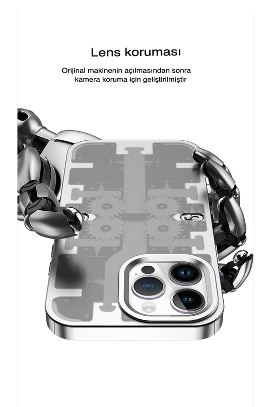 iPhone 13 Pro Max Mekanik Bumper Kapak Kılıf - Yeşil 2