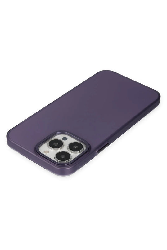 iPhone 13 Pro Max Modos Metal Kapak Kılıf - Derin Mor 5