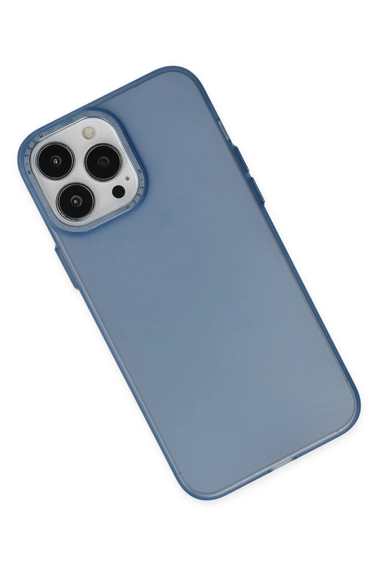 iPhone 13 Pro Max Modos Metal Kapak Kılıf - Lacivert 5