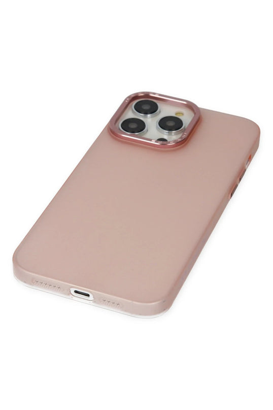 iPhone 13 Pro Max Modos Metal Kapak Kılıf - Pembe 5