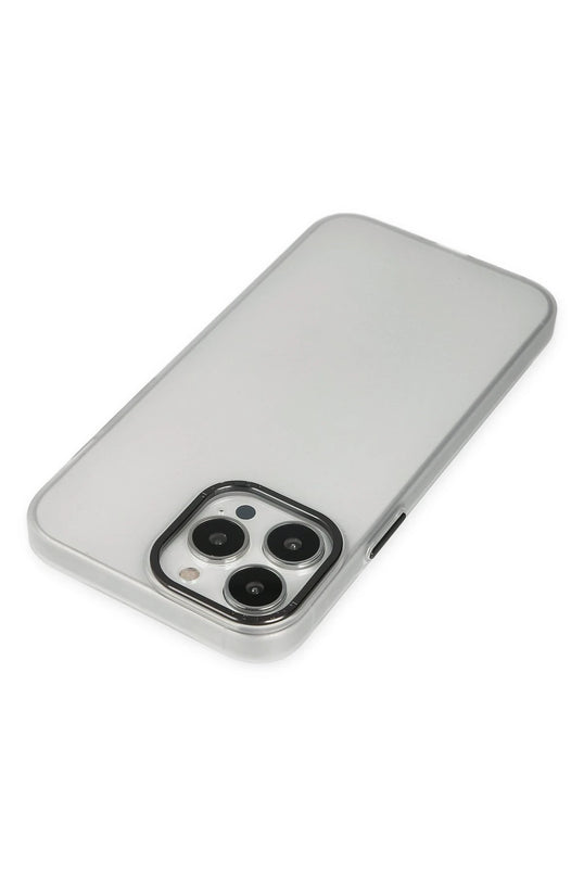 iPhone 13 Pro Max Modos Metal Kapak Kılıf - Şeffaf 5