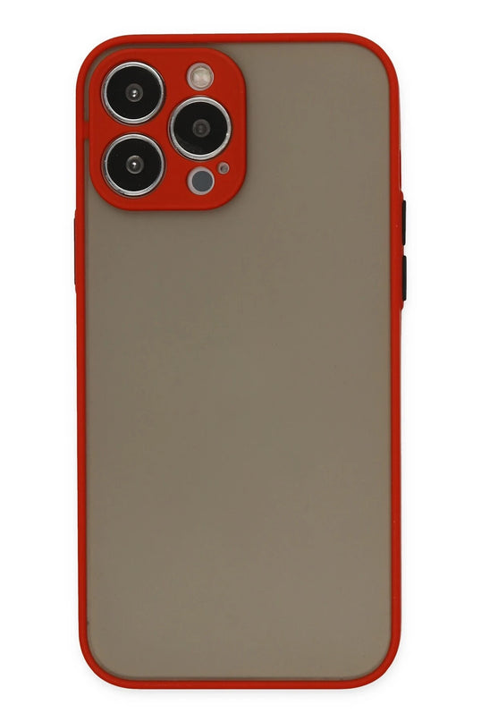 iPhone 13 Pro Max Montreal Silikon Kapak Kılıf - Kırmızı