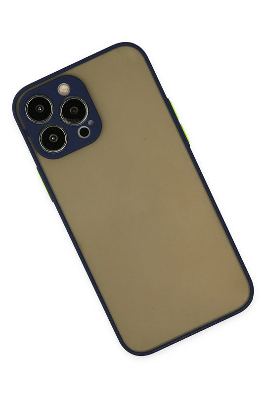 iPhone 13 Pro Max Montreal Silikon Kapak Kılıf - Lacivert 3