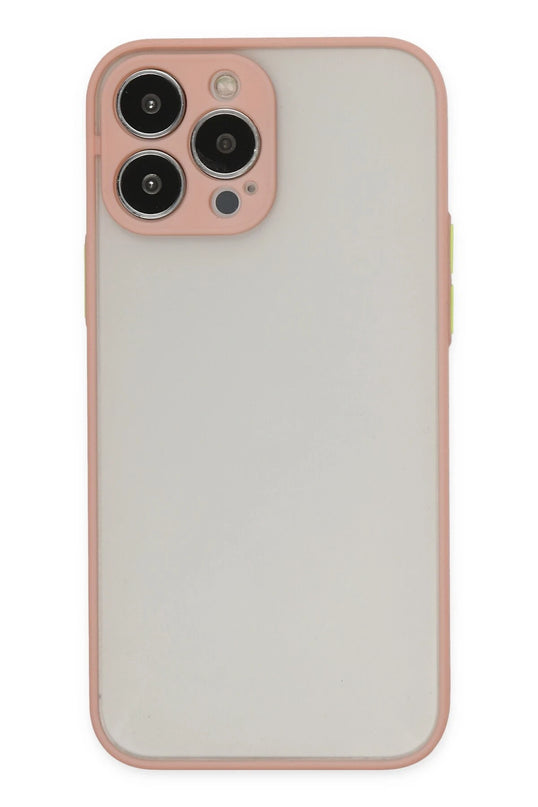 iPhone 13 Pro Max Montreal Silikon Kapak Kılıf - Pembe