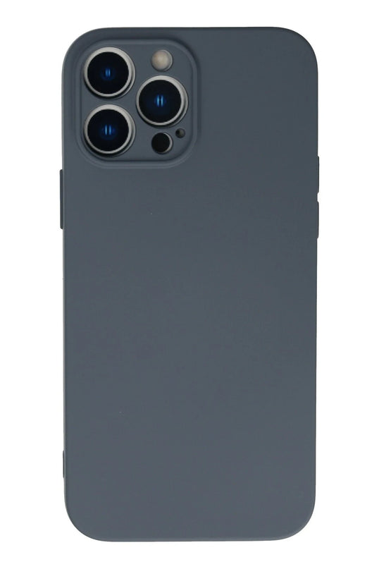 iPhone 13 Pro Max Nano içi Kadife Silikon Kılıf - Gri
