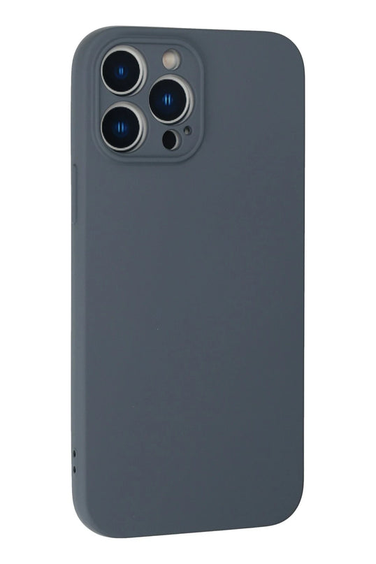 iPhone 13 Pro Max Nano içi Kadife Silikon Kılıf - Gri 3