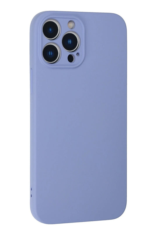 iPhone 13 Pro Max Nano içi Kadife Silikon Kılıf - Lila 3