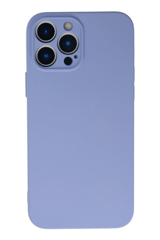 iPhone 13 Pro Max Nano içi Kadife Silikon Kılıf - Lila