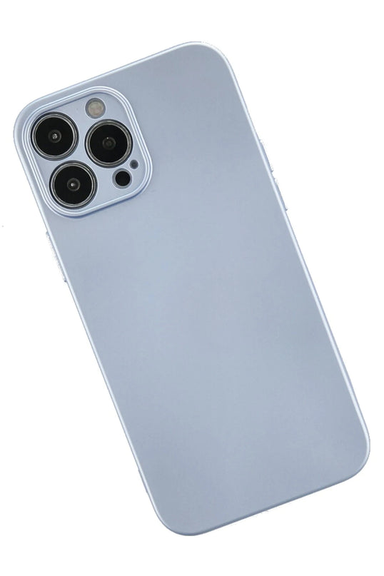 iPhone 13 Pro Max Nano içi Kadife Silikon Kılıf - Sky Blue 3