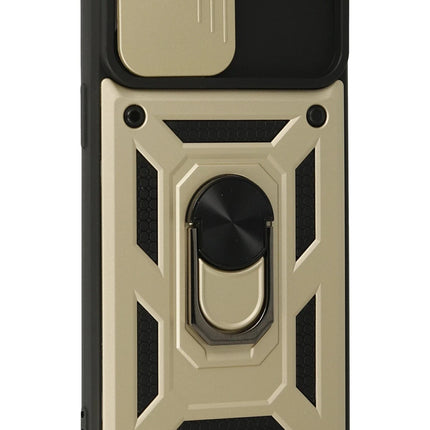 iPhone 13 Pro Max Pars Lens Yüzüklü Silikon Kılıf - Gold 2