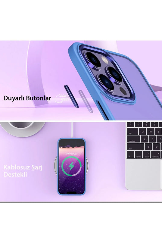 iPhone 13 Pro Max Power Silikon Kılıf - Sierra Blue 4
